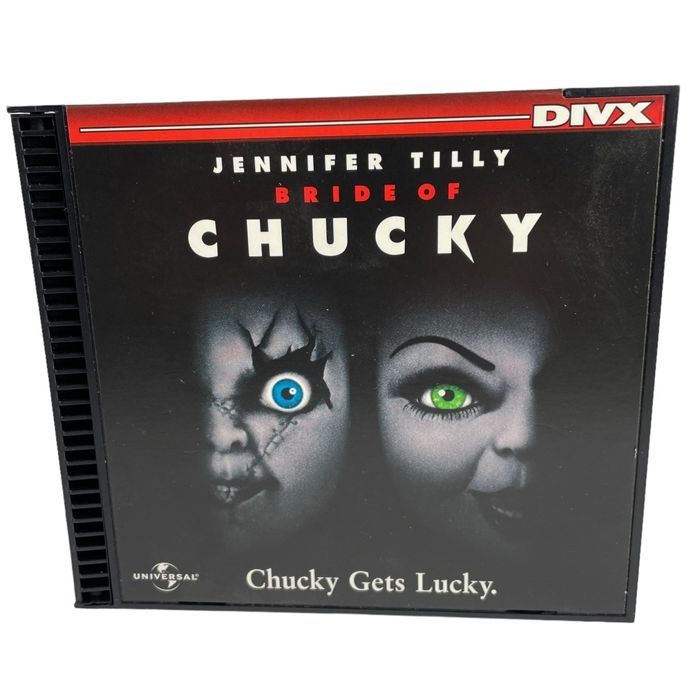 1999 Bride of Chucky Original DVD in Case Jennifer Tilly Chucky Gets Lucky DIVX